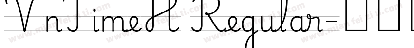 VnTimeH Regular字体转换